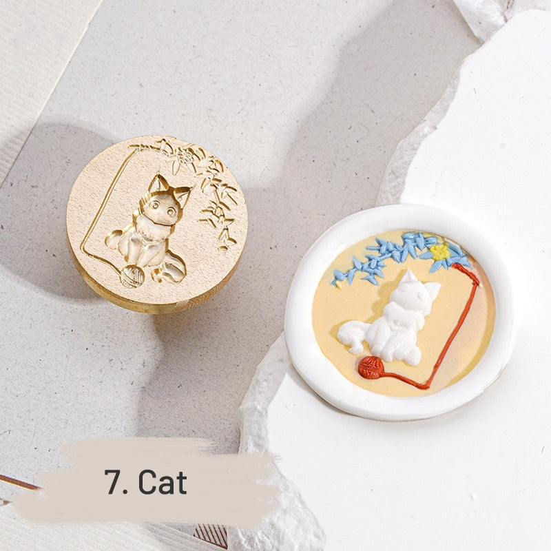 3D Relief Halloween Wax Seal Stamps (9 Designs) sku-7