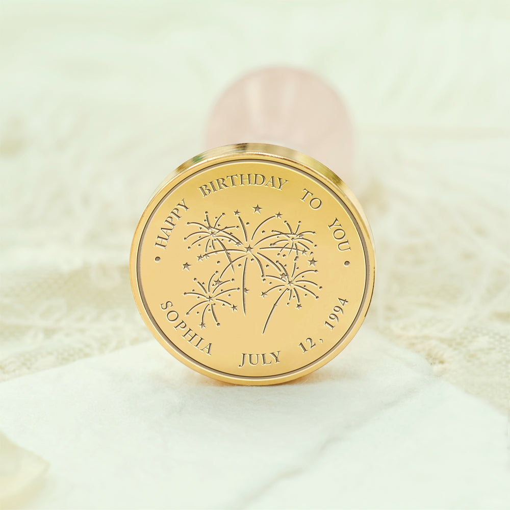 Birthday Bliss Custom Wax Seal Stamp - Style 23 23-3