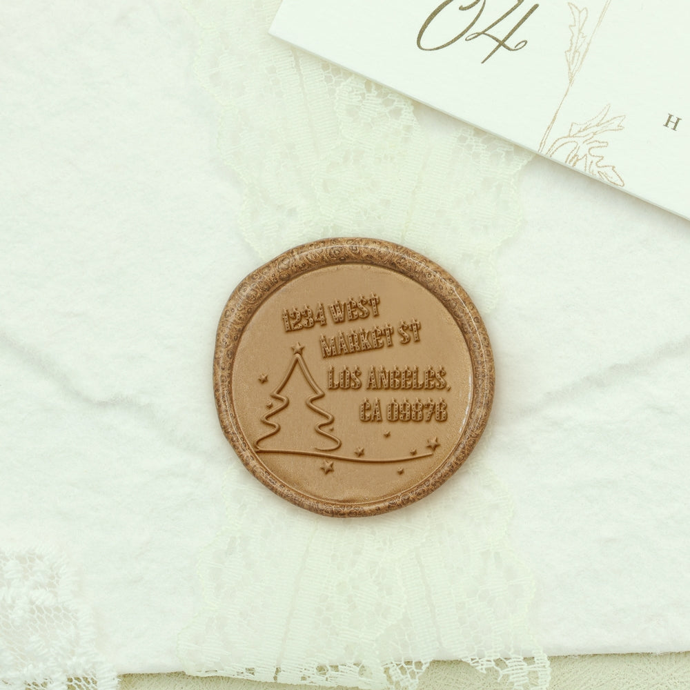 Christmas Deers Custom Address Wax Seal Stamp-10 26-Letter-Custom-Floral-Name-Wax-Seal-Stamp2-2