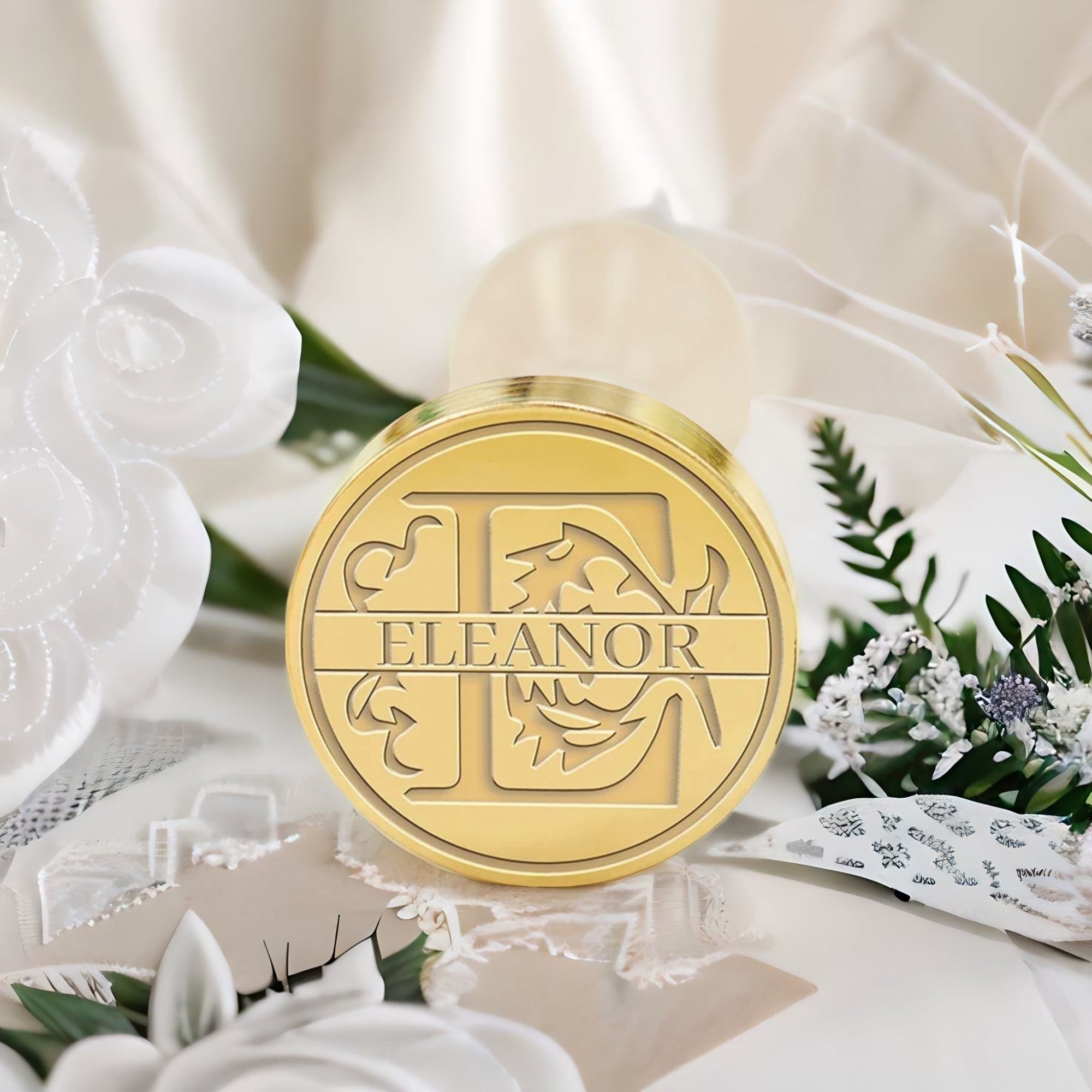Custom Capital Letter Name Wax Seal Stamp - Letter E-1