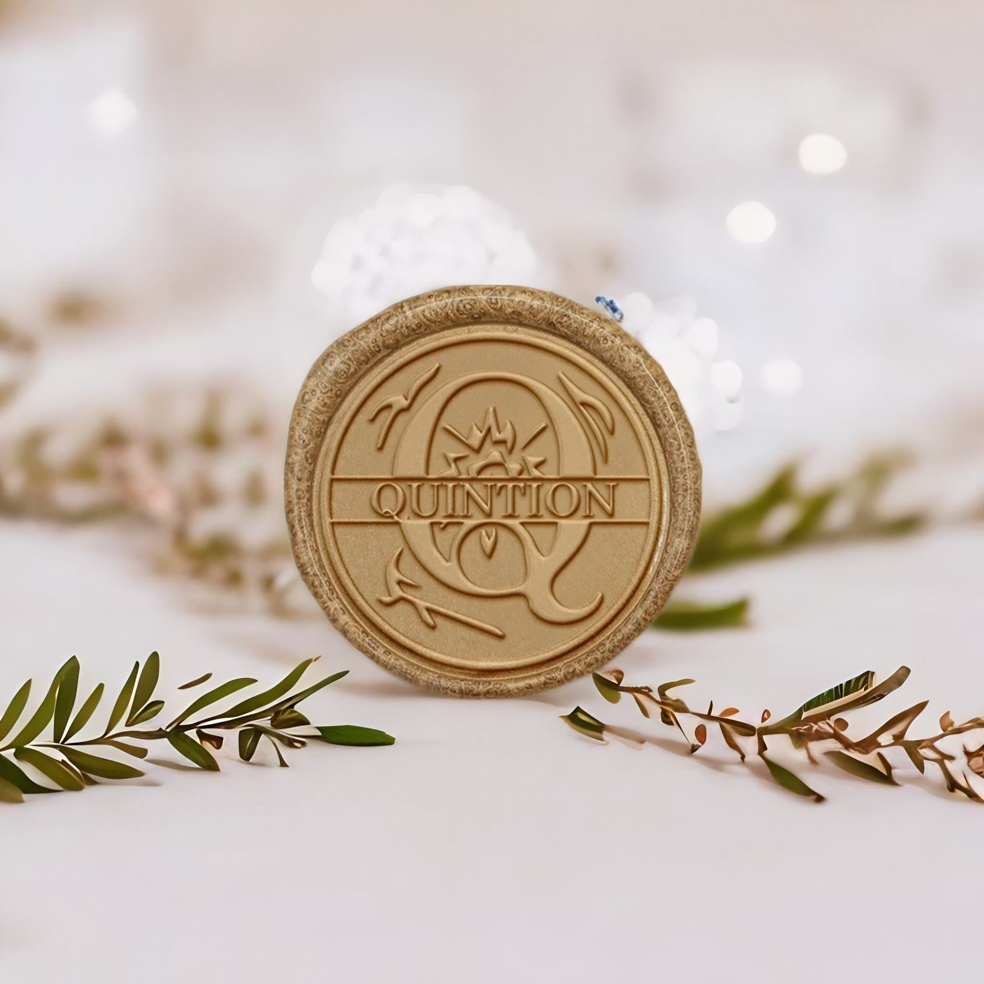 Custom Capital Letter Name Wax Seal Stamp - Letter Q pebblely (3)