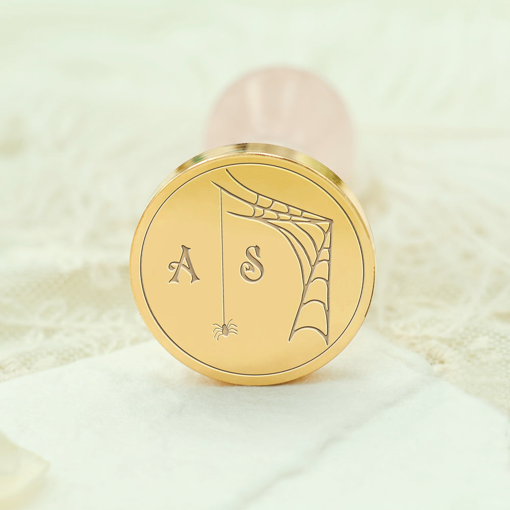 Custom Spiderweb Halloween Name Wax Seal Stamp