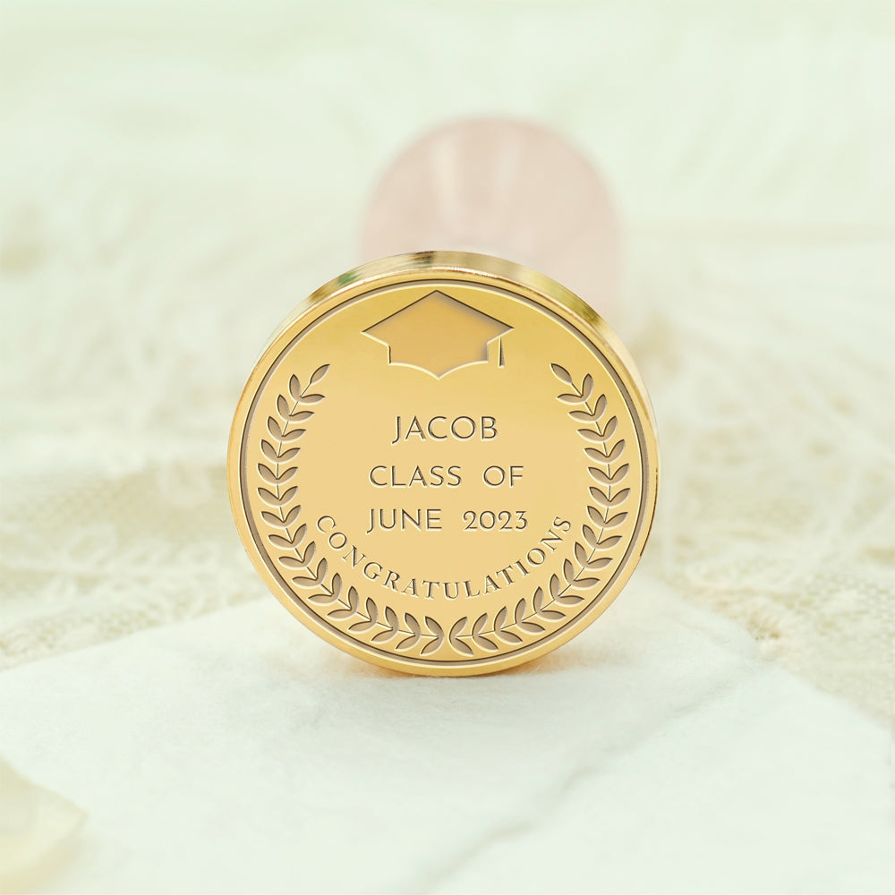 Happy Graduation Custom Wax Seal Stamp - Style 4 4-3