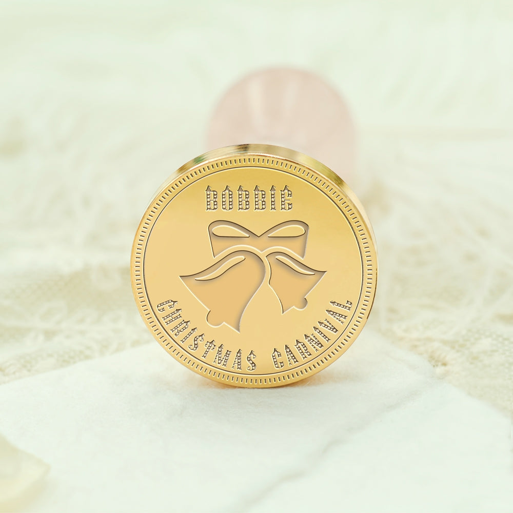 Jingle Bell Christmas Custom Name Wax Seal Stamp