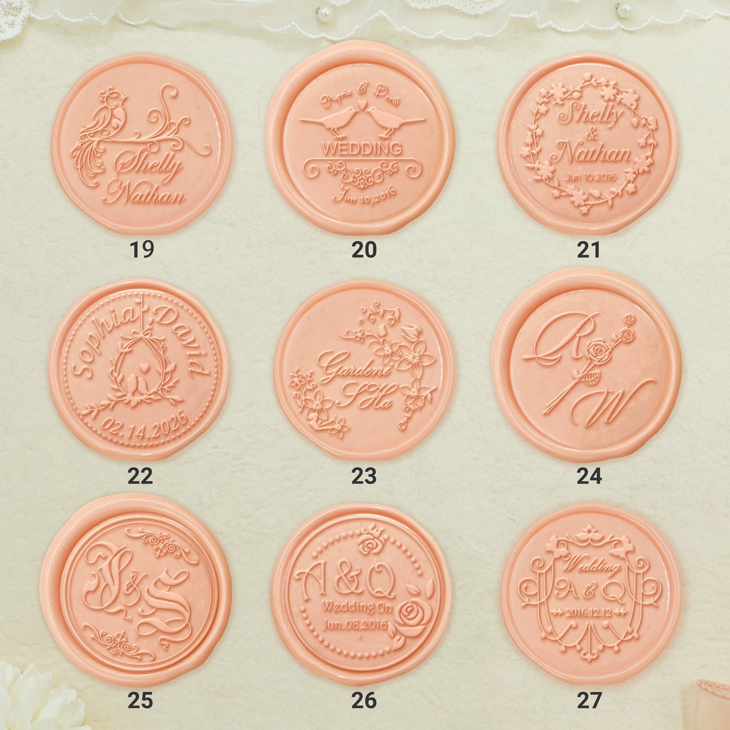 Wedding Wax Seal Stamp-sku3