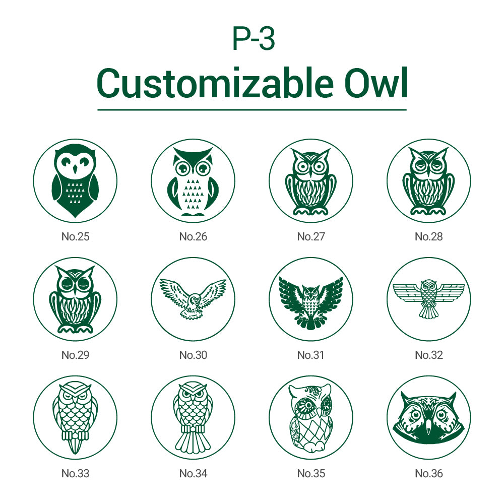 Owl Wax Seal Stamp Designs