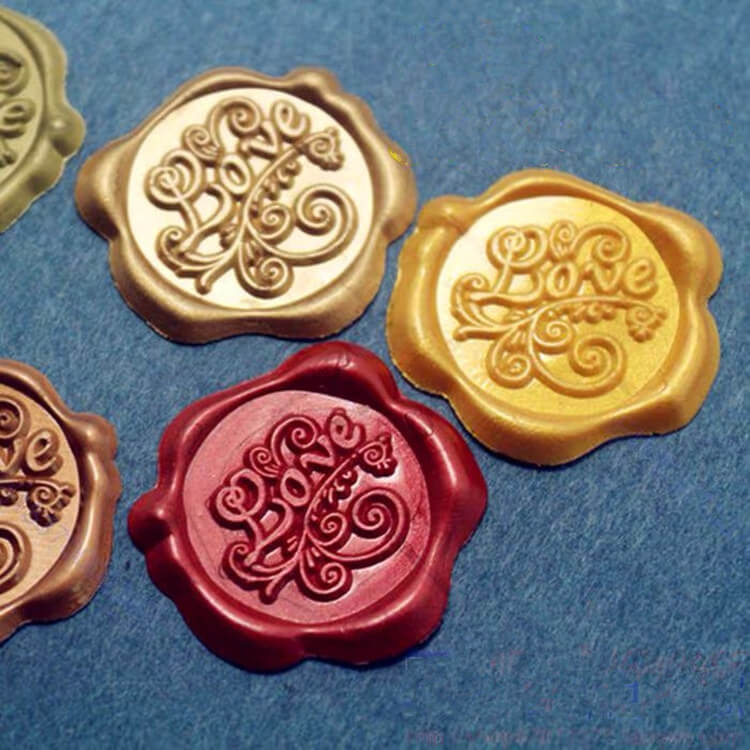 Love Self Adhesive Wax Seal Sticker (41 colors) sample 1