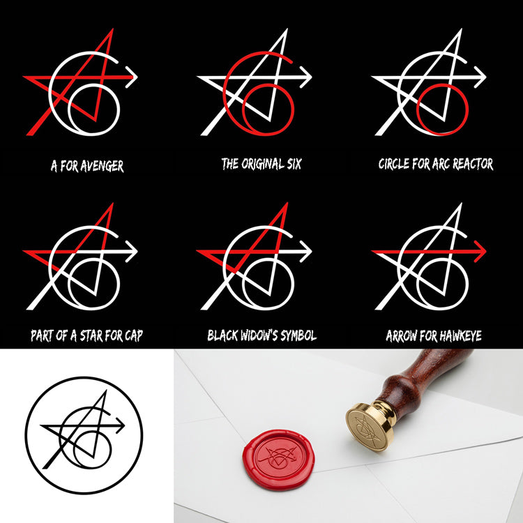 The Original Avengers Tattoo Wax Seal Stamp